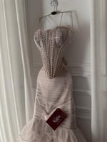 فستان سهره دبل كلوش تل ناعم