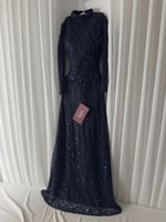 فستان سهره كحلي