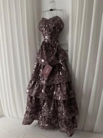 فستان قماش سهره لمعه