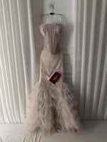 فستان سهره دبل كلوش تل ناعم