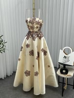 فستان سهره بيج فخم