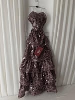 فستان قماش سهره لمعه