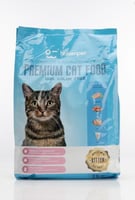 طعام جاف 3kg لقطط الصغيرة بنكة الدجاج والسمك والبي...