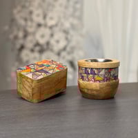 مبخرة مع صندوق صغير ديكور خزفي