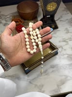 سبحة عاج ناب فيل افريقي مدور 49.2g