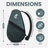 Zero Padel Racket Bag Cover - Grey Green