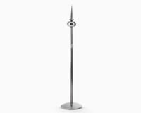 عمود سارية فضي قابل للتعديل حتى 2.5 متر