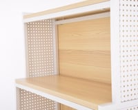 استاند 4رف خشب جوانب مخرم ظهر مغلق