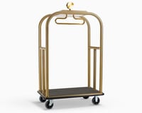 عربة استقبال ونقل حقائب فندقية كبير