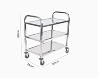 عربة ترولي خدمة ستانلس ستيل مطفي