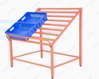 استاند خضروات حديد برتقالي