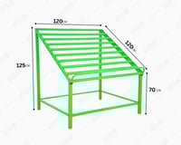 استاند خضروات حديد اخضر