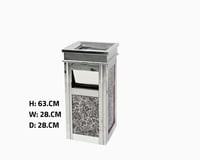 طفاية+ سلة فندقية استيل رخام