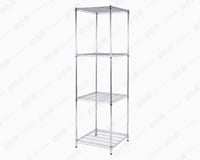 رفوف شبك كروم 4 ارفف حمولة 200kg لكل رف