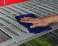 رفوف تخزين ثلاجات تبريد فايبر سادة