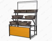 استاند خضروات 3 دور خشب