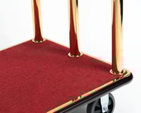 عربة نقل حقائب فندقية ذهبي كبير