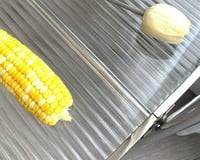 عربية تقديم زجاج 2 رف استيل TR004