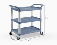 عربية تقديم بلاستيك رصاصي