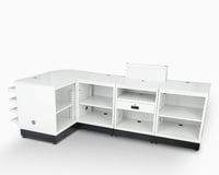 كاونتر كاشير سطح رخام 240 سم