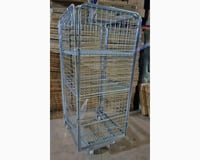 عربة تخزين لوجستية مجلفنة للمستودعات قابلة للطي