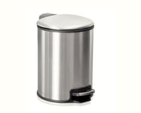 سلة نفايات دعاسة استيل مطفي