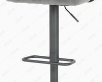 كرسي كاشير ابو يد رمادي مخمل