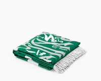 علم المملكة قماش فضي مطرز - داخلي