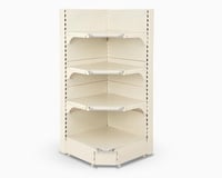 رفوف سوبرماركت زاوية 35 سم بيج