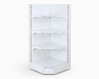 رفوف سوبرماركت زاوية 35 سم ابيض