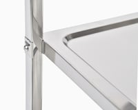 عربة ترولي خدمة ستانلس ستيل مطفي