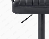 كرسي كاشير ابو يد جلد اسود- جديد