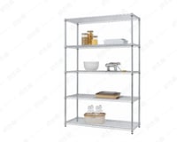 رفوف شبك كروم 4 ارفف حمولة 200kg لكل رف