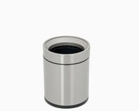 سلة نفاية مفتوح 8.لتر استيل غامق