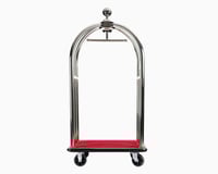 عربة نقل عفش فنادق فضي صغير