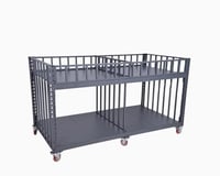 سلة عرض وتخزين منتجات دورين حديد