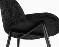 كرسي بار قماش قماش بوكليه اسود