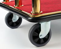عربة نقل حقائب فندقية ذهبي كبير