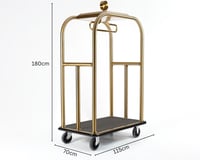 عربة استقبال ونقل حقائب فندقية كبير