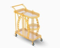 عربية تقديم عرائس شكل قوسيين ذهبي