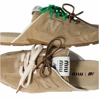 نيوبالانس New Balance & miu miu tan mule
