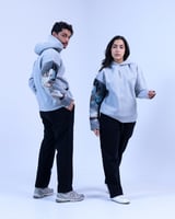 هودي رمادي أنمي_ Gray anime hoodie