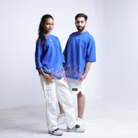 تيشيرت اوفر سايز ازرق