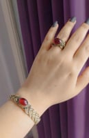 اسواره نحاس مع الخاتم فري سايز