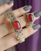 اسواره نحاس مع الخاتم فري سايز