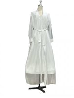 قميص رضاعة قطعتين ابيض