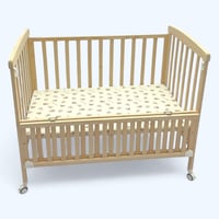 سرير خشب مع ناموسية بثلاث مستويات مقاس 110في60