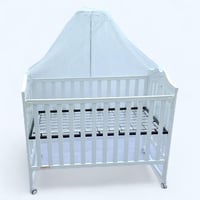 سرير خشب مع ناموسية بثلاث مستويات مقاس 120في60