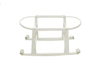 قاعدة ستاند خشبي لسلة موسى مع عجلات