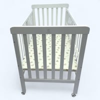 سرير خشب مع ناموسية بثلاث مستويات مقاس 130في70